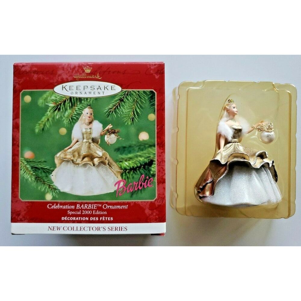 2000Hallmark Keepsake‎ Special Edition Celebration Barbie Ornament NIB U50/6821